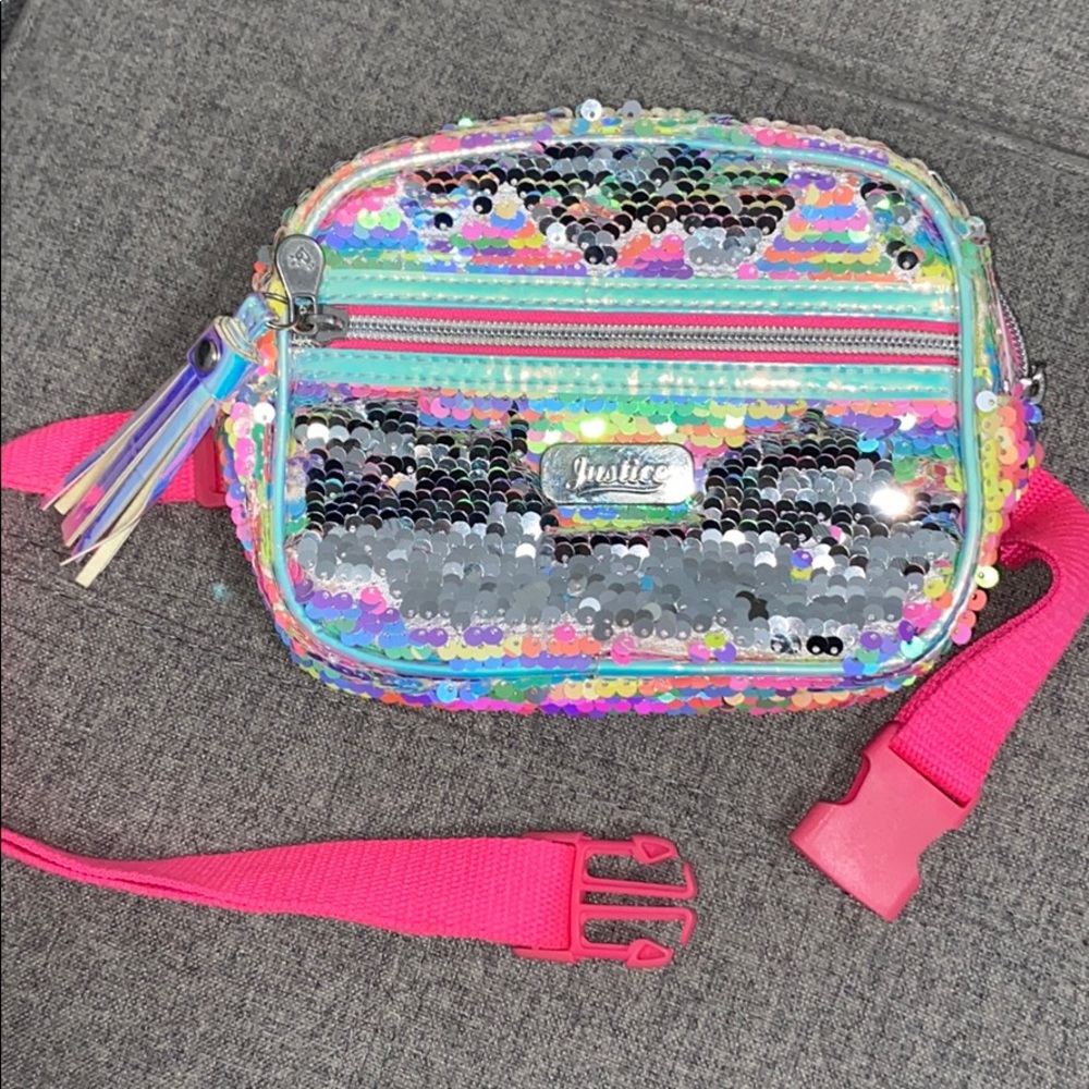 Girls' Flip Sequin Belt Bag - Picture 3 of 7